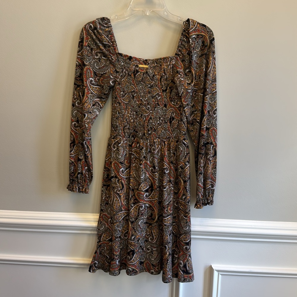 Michael Kors Crinkle Smocked Mini Dress